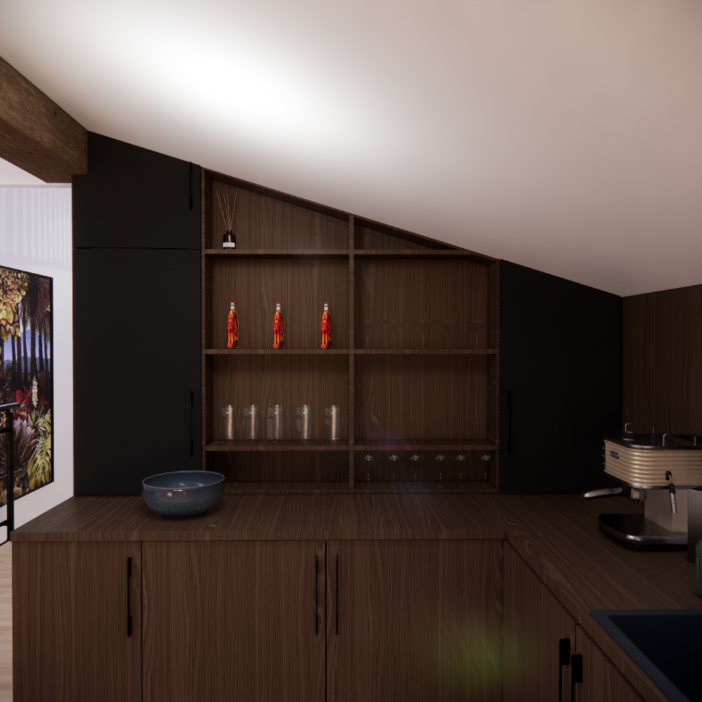 Cuisine - perspective 3D - Projection 3D